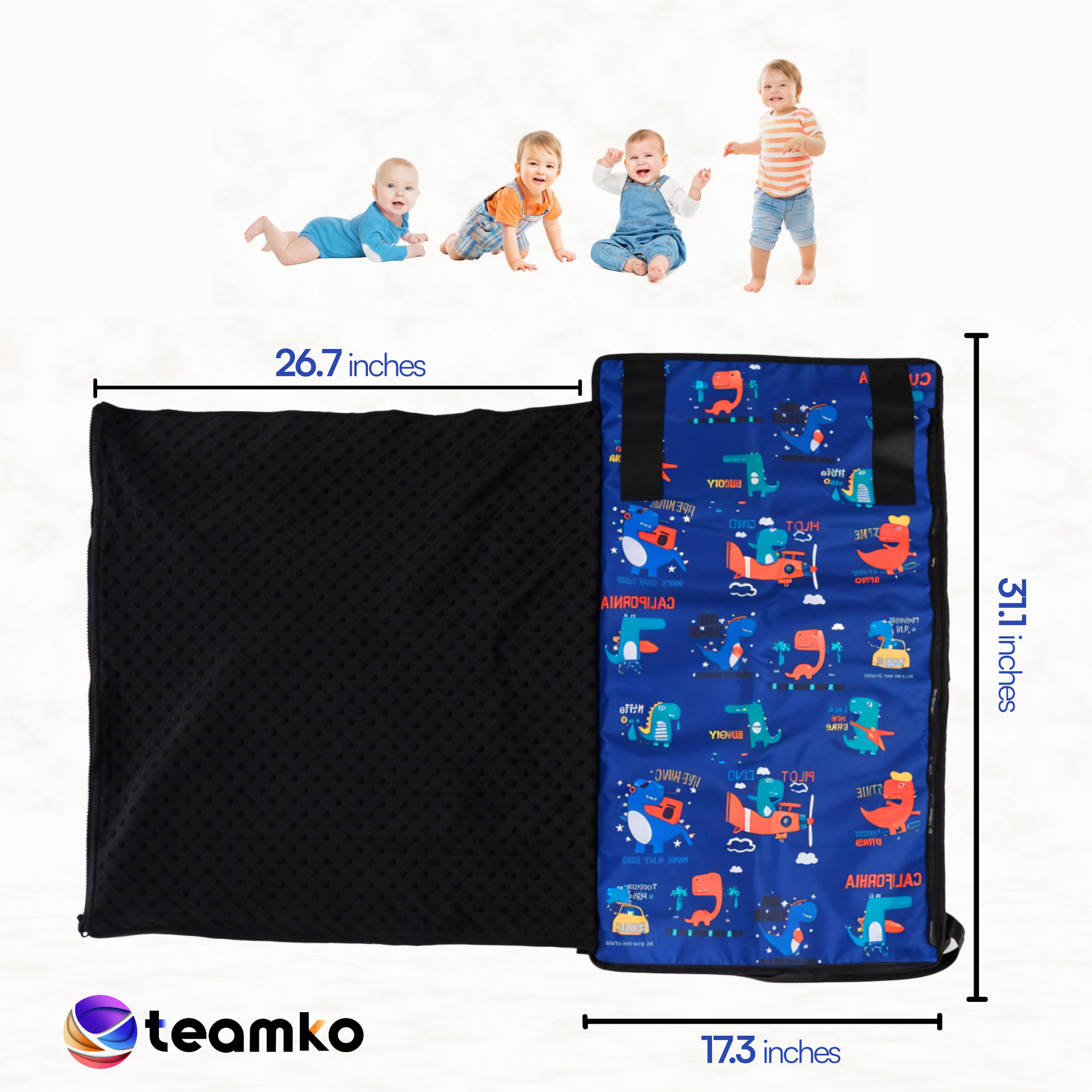 Cama de Avión para Niños Pequeños (Dinosaurios)
