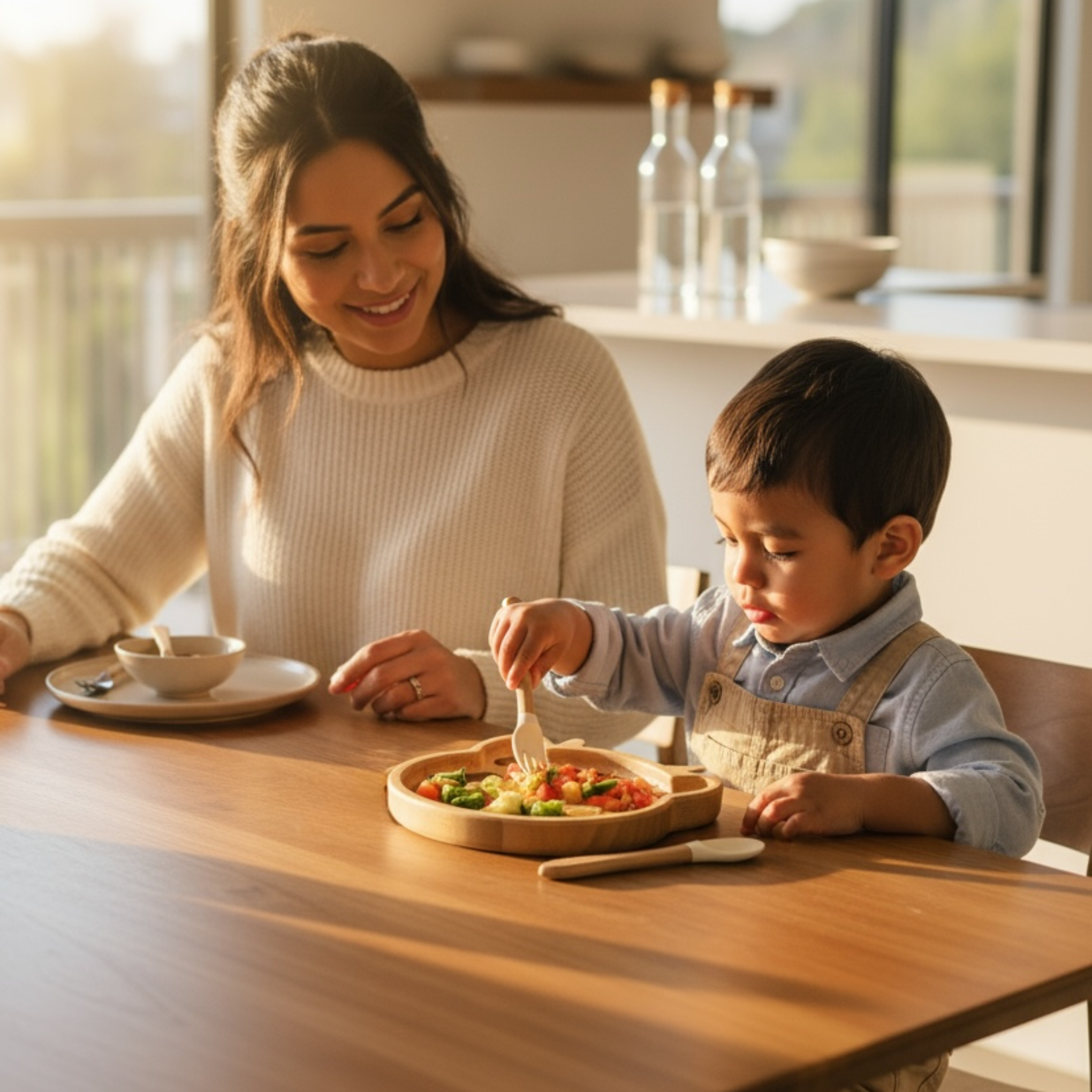 Plato Extendido de Bambú (Vaquita)