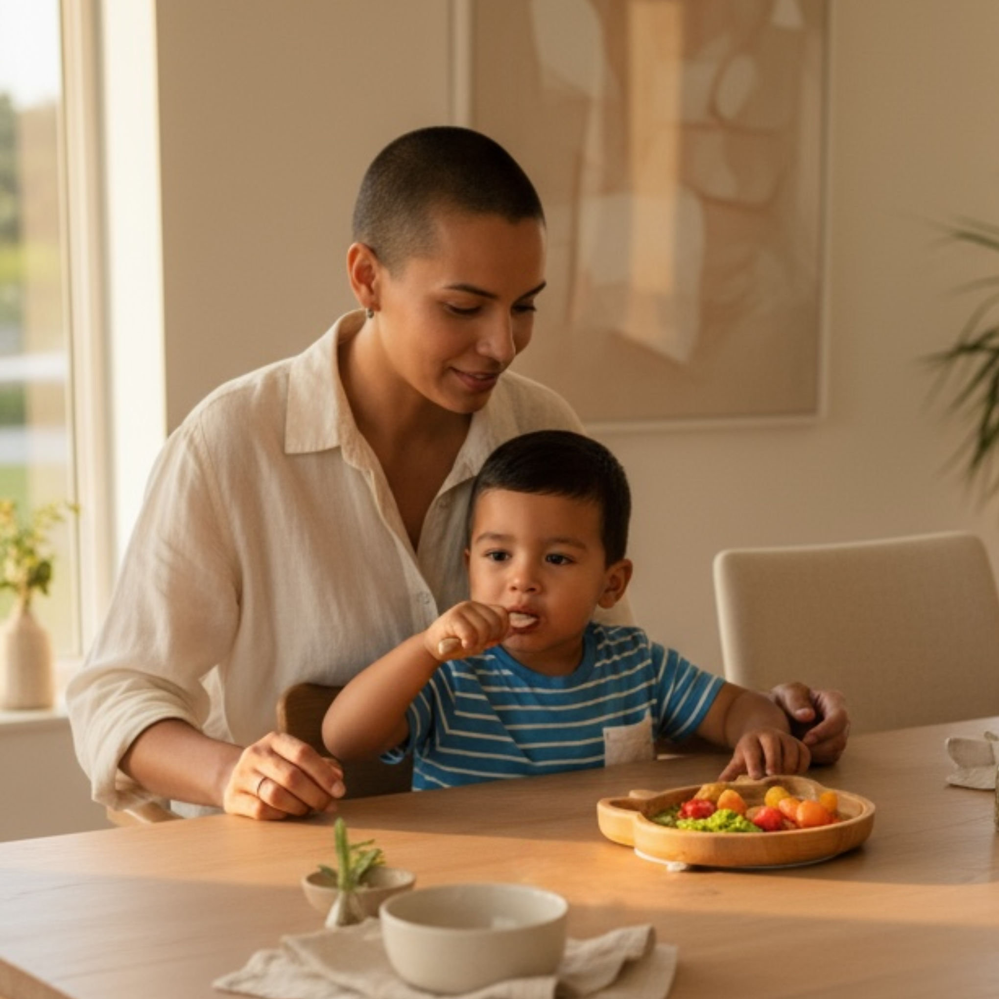 Plato Extendido de Bambú (Vaquita)