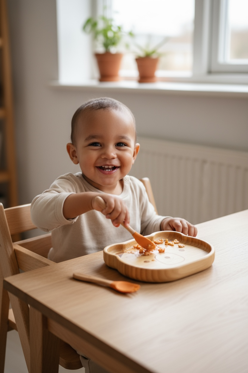 Plato Extendido de Bambú (Osito)