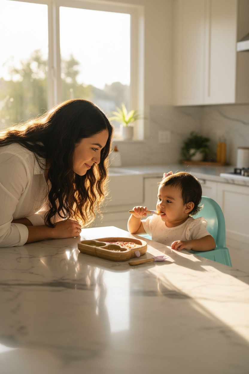 Plato Extendido de Bambú (Arcoíris)