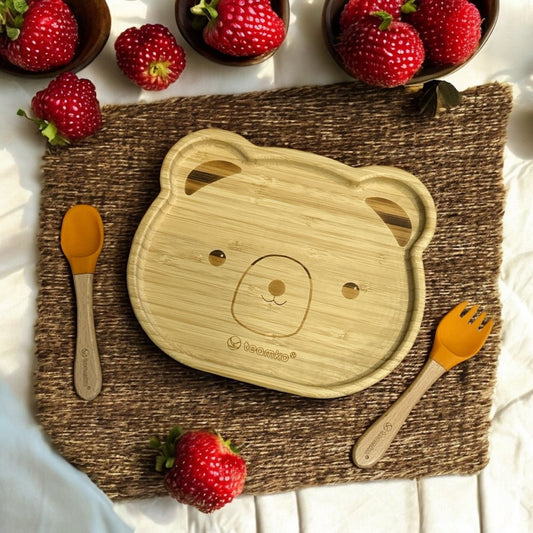 Plato Extendido de Bambú (Osito)